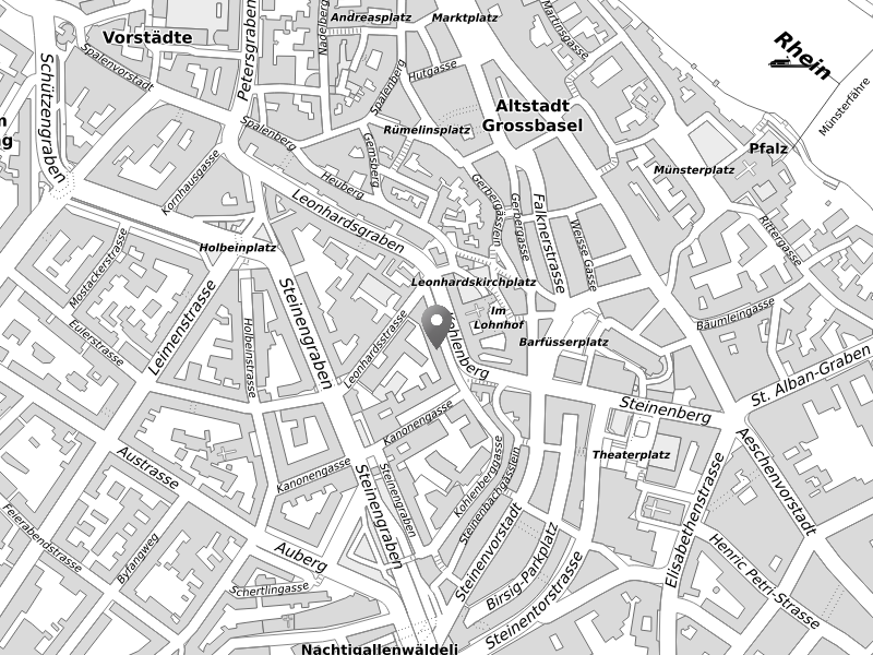 Karte von Basel-Stadt